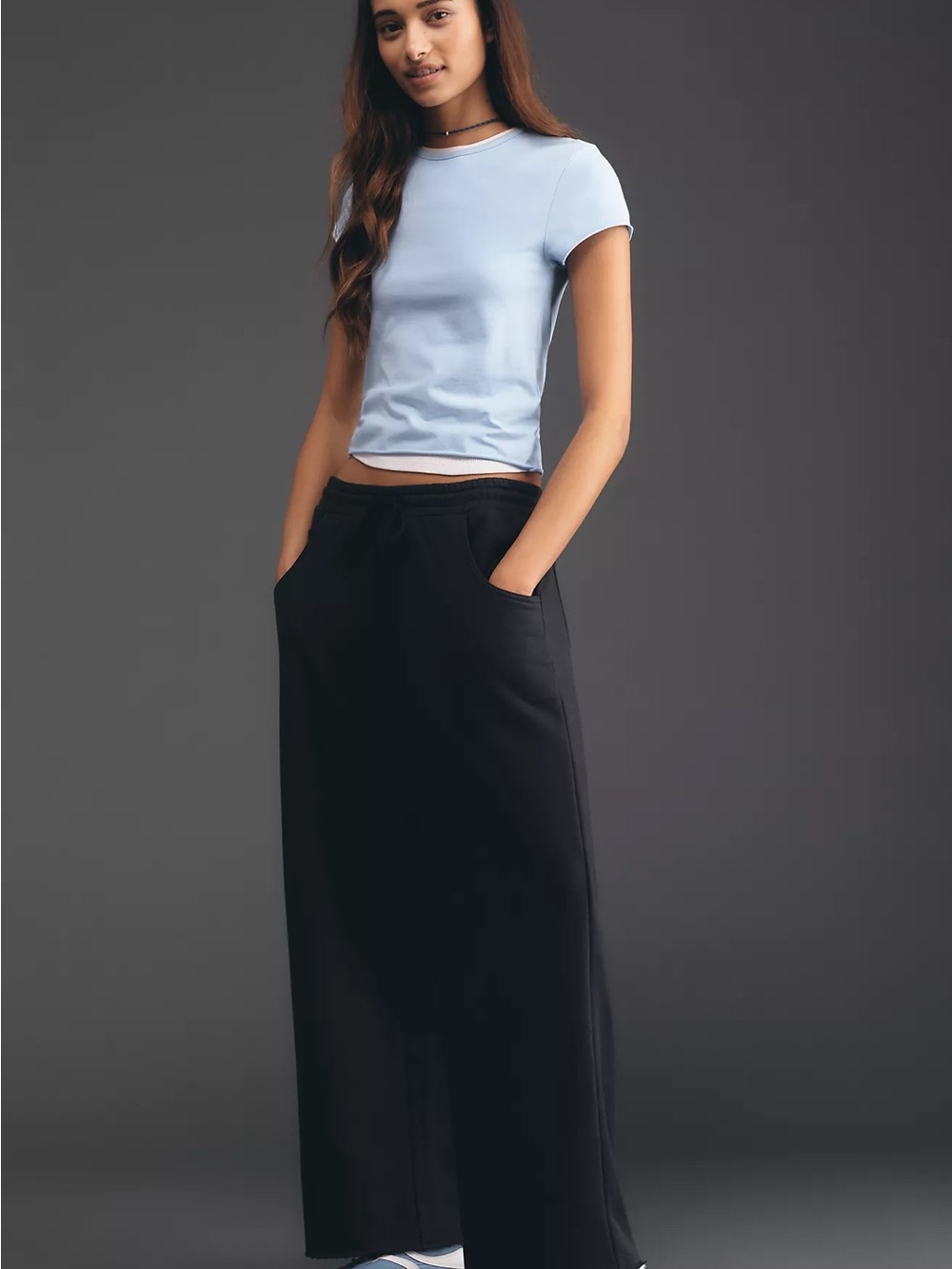 Anthropologie Black Comfy Wide Leg Pants